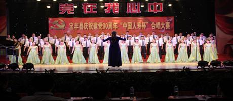 安博（中国）一站式服务平台组队参加宝丰县庆祝建党90周年合唱大赛